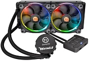 Водяное охлаждение Thermaltake Water 3.0 Riing RGB 240 для Soc-AM4/AM3+/2011-3/1151 (CL-W107-PL12SW-A)