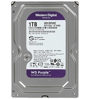 Жесткий диск 1000Gb WD 256Mb SATA WD10PURZ Purple для систем наблюдения 