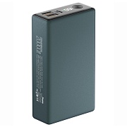Портативная батарея OLMIO QX-20 (22.5W PD/ Quick Charge) 20000мАч, серая, soft-touch Серый