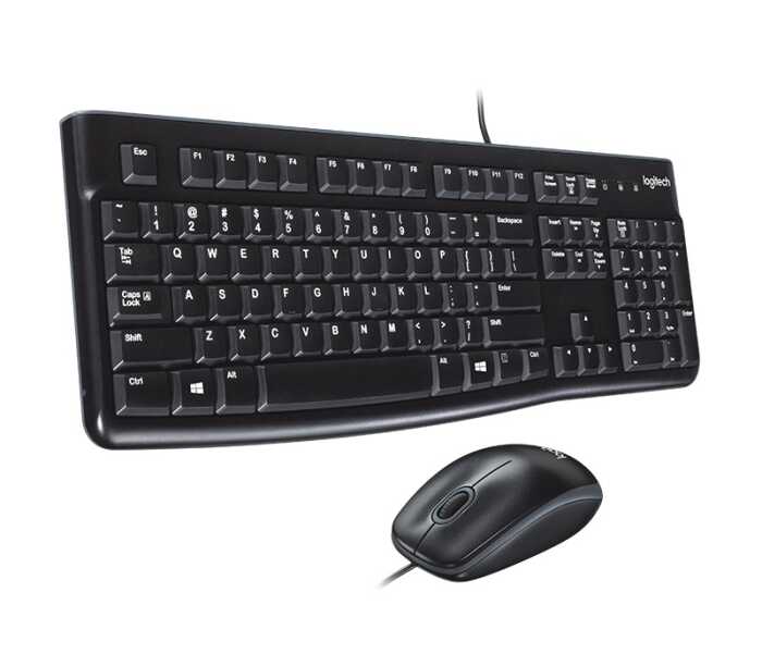 Комплект клавиатура+мышь Logitech MK120 Desktop Black USB (920-002561)