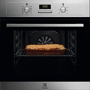 Духовой шкаф Electrolux EOF3H40BX (SurroundCook 600 / 65 л / до 275°C / Нерж.сталь + чёрное стекло/ AquaClean / боковые. напр.)