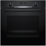 Духовой шкаф Bosch HBG5370B0 (Serie6 / 71 л / до 275 °C / чёрное стекло / Гриль / Телескоп. напр. (x1) / EcoClean Direct задняя стенка / SoftClose /A) Чёрный