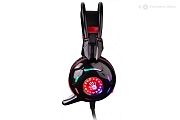 Игровые наушники A4Tech Bloody G300,стерео, jack 3.5 мм, черный/красный Белый