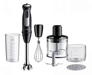 Блендер Braun MultiQuick 5 Pro MQ55254MBK (1000 Вт/ скоростей 21/ турборежим/ венчик, измельчитель, стакан)