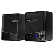 Колонки 2.0 SVEN 248 / 6W / USB - питание / Аудиовыход на наушники / Чёрный / корпус - пластик Черный матовый