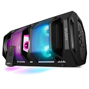 Беспроводная портативная колонка SVEN PS-670 / 65W / TWS / microSD / USB / FM / Bluetooth / Батарея 2*4400mAh / LED подсветка / караоке / Чёрный Чёрный