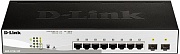 Коммутатор D-Link DGS-1210-10P/F3A, 8x 1000BASE-T, 2x SFP, управляемый L2, PoE 8 портов 65 Вт