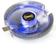Кулер ExeGate Wizard EE91-BLUE, LGA1700/1200/AM4 TDP 75W, 2200RPM, 3pin, 22db, LED
