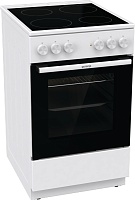 Плита электрическая Gorenje GEC5A10WG (Essential / Белая / духовка - 68 л / 4 конфорки (1700/1200/1200/1700Вт) / AquaClean / Мощность - 8,6 кВт) Белый