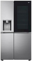 Холодильник Side by Side LG GSXV91PZAE (Объем - 635 л / Высота - 179см / A++ / Нерж.сталь / No Frost / InstaView / диспенсер / UVnano™ / Wi-Fi)