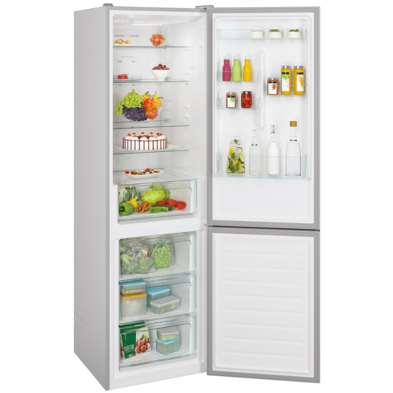Холодильник CANDY CCE3T620FS (Объем - 378 л / Высота - 200 см / A+ / Серебряный / No Frost)