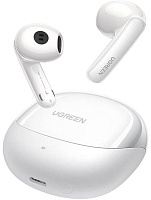 Беспроводные TWS наушники Ugreen Earbuds HiTune H6 Pro ANC, (Bluetooth 5.3, AAC, LDAC, SBC), Белые