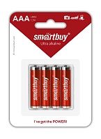 Батарейки BL4 Smartbuy LR03/4B (SBBA-3A04B) алкалиновая BL4 (цена за 4 шт.) 