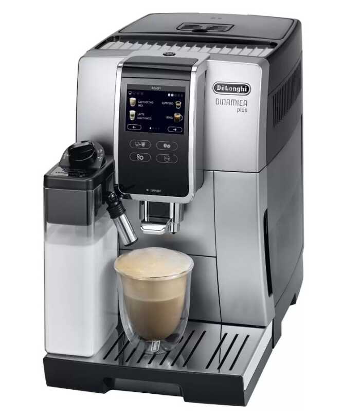 Кофемашина D ECAM370.85.SB (кофе зерновой, молотый/ 1450 Вт/ 1.8 л/ автоматический капучинатор/ 13 напитков)