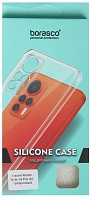 Чехол Borasco для Xiaomi Redmi Note 14 Pro 4G, прозрачный Чёрный