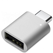 Переходник USB Type-C - USB 3.0 KS-is (KS-388S), серебристый