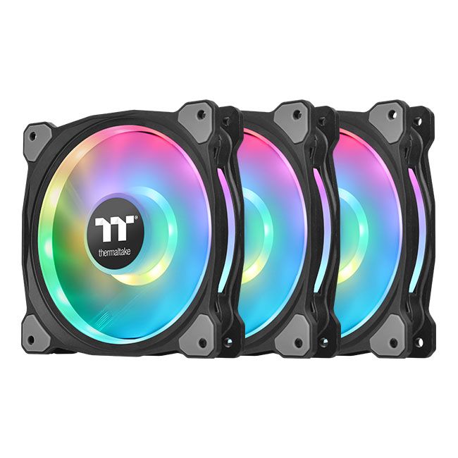 Комплект кулеров для корпуса Thermaltake Riing Duo 14 RGB Radiator Fan TT Premium Edition (3-Fan Pack) (CL-F078-PL14SW-A)