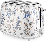 Тостер Brayer BR2103 (1080 Вт/ тостов - 2/ подогрев, размораживание, поддон для крошек/ пластик / белый)