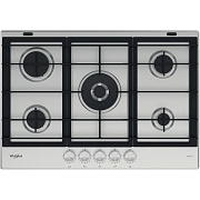 Поверхность газовая Whirlpool GMWL 728/IXL (Нерж.сталь / 5 конфорки / Чугунные решетки / Электроподжиг / Газ контроль) Нержавеющая сталь