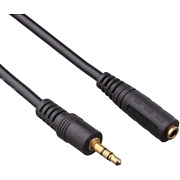 Удлинитель 3.5 mm jack - 3.5 mm jack ExeGate (EX-CCA-423-2.0), вилка-розетка, длина - 2 метра Чёрный