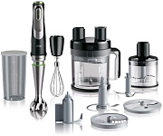 Блендер Braun Multiquick 9 MQ9195XLI (1200 Вт/ скоростей 3/ турборежим/ венчик, измельчитель, комбайн, замешивание теста, нож для колки льда, стакан)