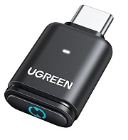 Адаптер UGREEN BT501 (45008) USB-C Bluetooth Transmitter Audio Adapter For PC/PS5/Switch. Цвет: серый заполнить 