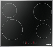 Поверхность электрическая Hansa BHCI66306 (Черный  / 4 конфорки / (1,2/1,2/1,3/2,3кВт) / стеклокерамика / 6.5кВт)