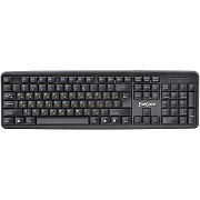 Клавиатура ExeGate LY-331L2 Black, русские буквы жёлтые, 2.2м. USB, черный. Чёрный