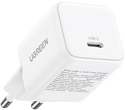 Сетевое зарядное устройство Ugreen X512, (Type-C/3A/20W/PD/QC), белый (55554)
