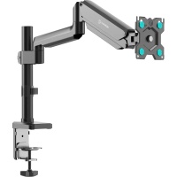 Крепление для монитора ONKRON G75 чёрный, для 13"-34", наклон 90°, поворот 270°, нагрузка до 12 кг, расстояние до стола 47-557 мм Чёрный