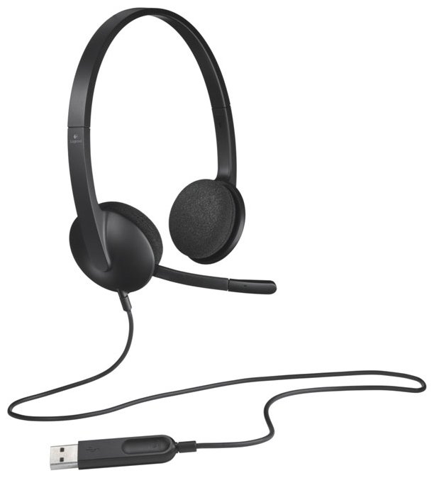 Наушники с микрофоном Logitech H340 Headset Stereo USB 981-000475
