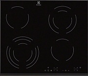 Поверхность электрическая Electrolux EHF6343FOK (Radiant 300 / Черная / стеклокерамика / 4 конфорки(1.2/1.2/1.7/2.3кВт) / Booster / 6.4 кВт)