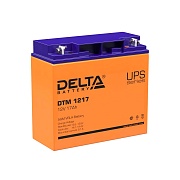 Батарея 12V/17Ah Delta DTM 1217 (12V 17Ah, клеммы B1 (под болт М5 с гайкой))  