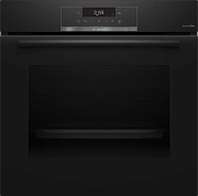Духовой шкаф Bosch HBA471BB0S (Serie4 / 71 л / до 275 °C / Чёрное стекло / Гриль / Съемные направляющие / Пиролиз / TouchControl / A) Чёрный
