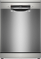 Машина посудомоечная отдельностоящая 60 см Bosch SMS4HVI00E (Serie4 / 14 комплектов / 3 полки / Расход воды - 9 л / HomeConnect / AntiFinger Silver) Серый