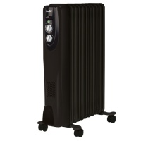 Масляный радиатор Ballu Classic black BOH/CL-11BRN 2200 (2200 Вт, площадь - 27 м², термостат) 