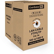 Кабель ExeGate UTP4-C5e-CCA-S24-IN-LSZH-OR-305 UTP 4 пары кат.5e CCA, 24AWG, LSZH, бухта 305м, оранжевый 