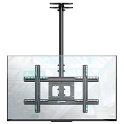 Потолочный кронштейн для ТВ ONKRON N1L чёрный, для 32"-80", наклон 15°, поворот 60°, нагрузка до 68,2 кг, расстояние до потолка 717-1584 мм Чёрный