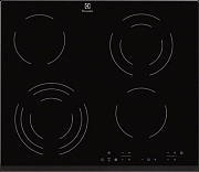 Поверхность электрическая Electrolux EHF6343FOK (Radiant 300 / Черная / стеклокерамика / 4 конфорки(1.2/1.2/1.7/2.3кВт) / Booster / 6.4 кВт) Чёрный