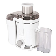 Соковыжималка Sakura SA-6511W (800 Вт/ центробежная/ скоростей - 2/ 400 мл/ корпус - пластик) 