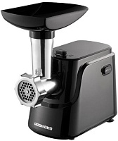 Мясорубка Redmond RMG-1246 (1340 Вт / 1.6 кг/мин / корпус - пластик / лоток - пластик / реверс / 2 насадки / чёрный)