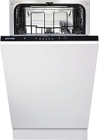 Машина посудомоечная встраиваемая 45 см Gorenje GV520E15 (Essential / 9 комплектов / 2 полки / расход воды - 9 л / А++)