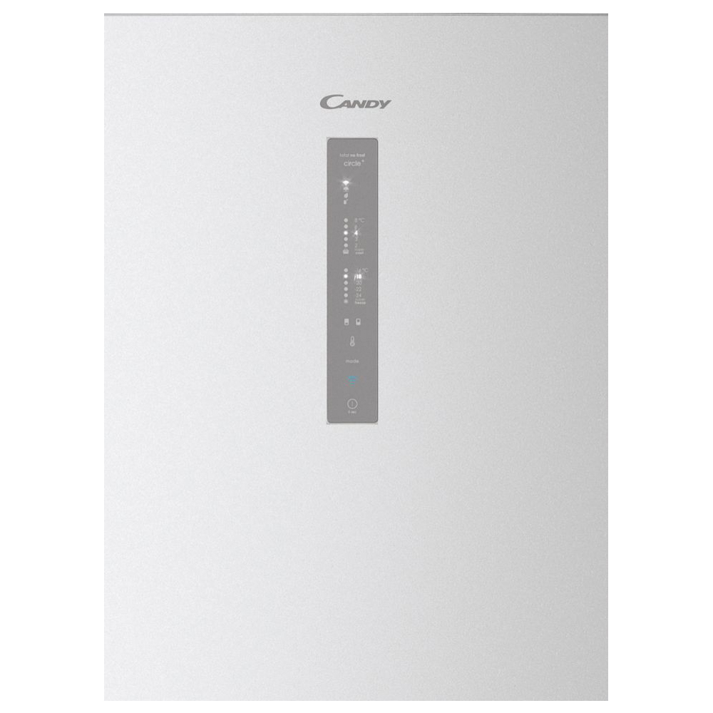 Холодильник CANDY CCE7T620DS (Fresco / Объем - 377 л / Высота - 200 см / A++ / Серебристый / No Frost / Wi-Fi)