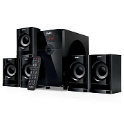 Колонки 5.1 SVEN HT-201 / 80W / Питние 220В / Bluetooth / USB / SD / FM / ПДУ / Корпус - дерево (MDF) Черный матовый