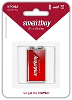 Батарейка BL1 Smartbuy 6F22/1B aлкалиновая SBBA-9V01B 