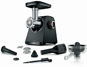 Мясорубка Bosch MFWS430B (1900 Вт/ 2,5 кг/мин/ корпус - пластик/ реверс/ 6 насадок / чёрный)