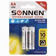 Батарейки BL2 SONNEN LR6 алкалиновая BL2 (цена за 2 шт.) 