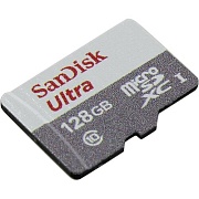 Память micro Secure Digital Card 128Gb class10 SanDisk 100MB/s Ultra  UHS-I без адаптера SD [SDSQUNR-128G-GN6MN] 
