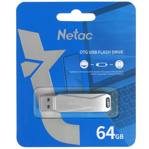 Память USB3.0 Flash Drive 64Gb Netac U782С [NT03U782C-064G-30PN]