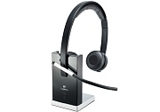 Беспроводные наушники с микрофоном Logitech H820e Wireless Headset Stereo Black (981-000517) Чёрный